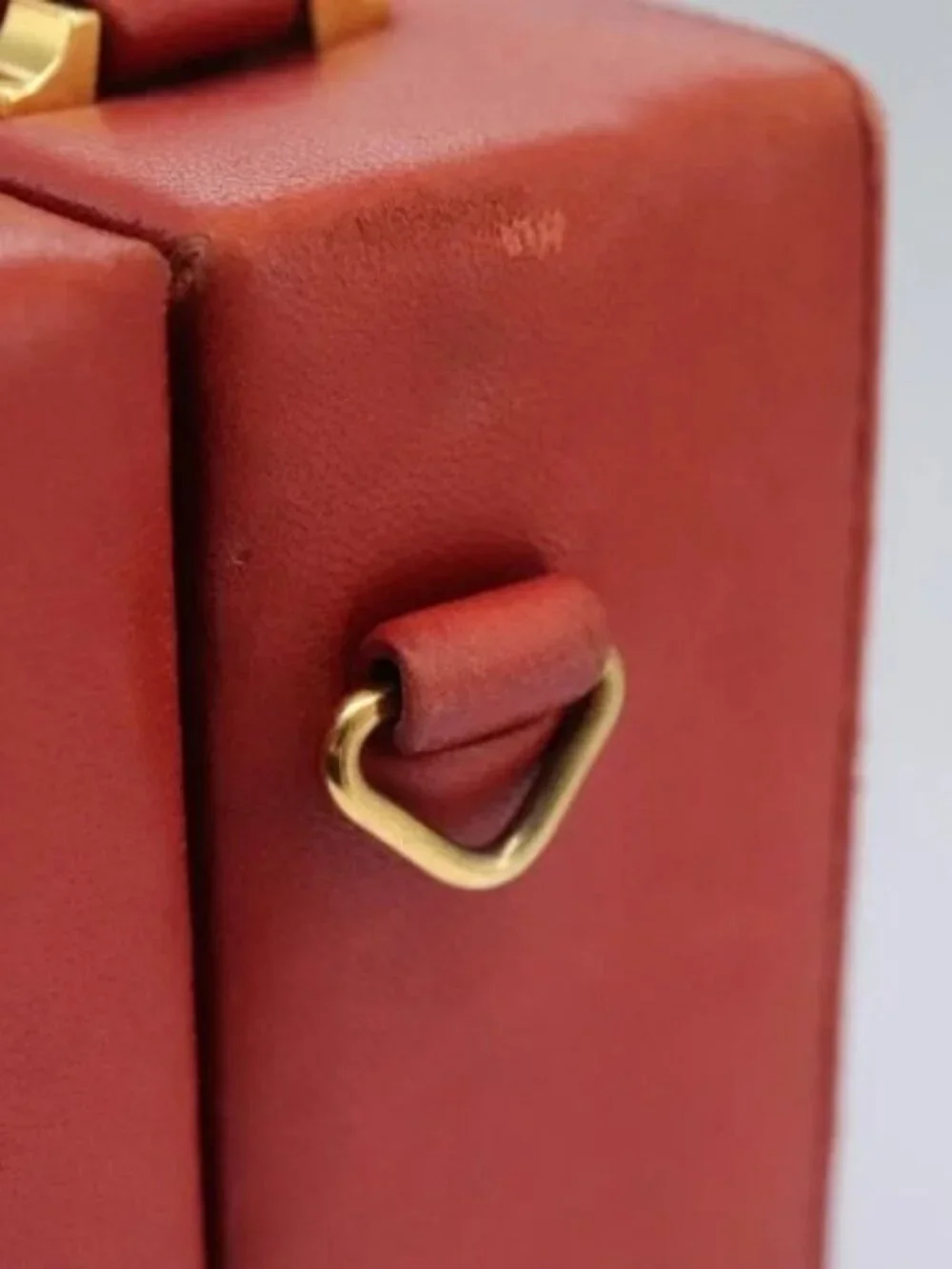 CHANEL Matelasse Hand Bag Lamb Skin 2way Red CC Auth 115600V